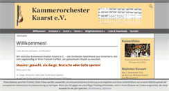 Desktop Screenshot of kammerorchester-kaarst.de