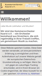 Mobile Screenshot of kammerorchester-kaarst.de
